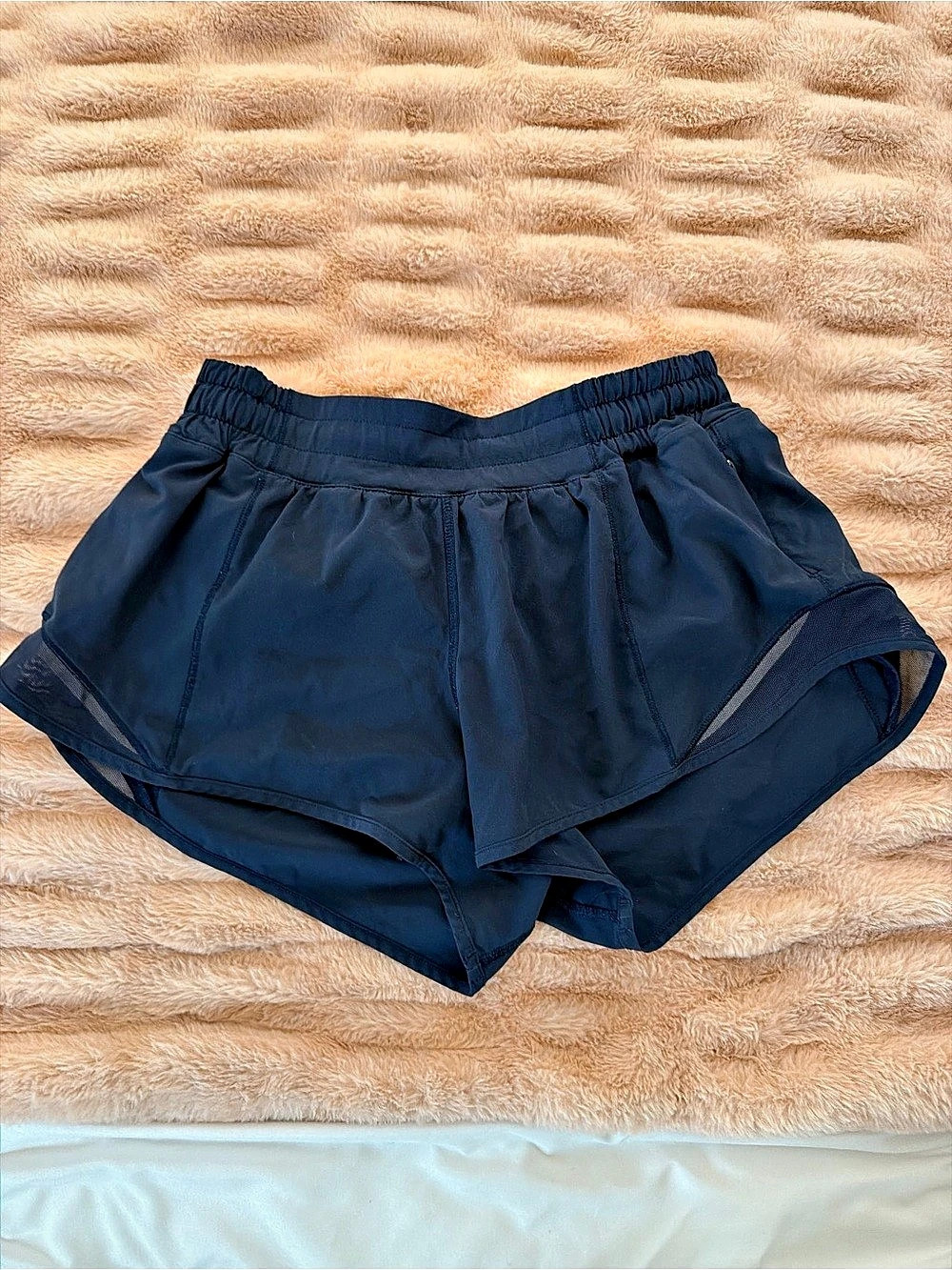 Lululemon Hotty Hot Short Athletic Shorts in Navy Blue